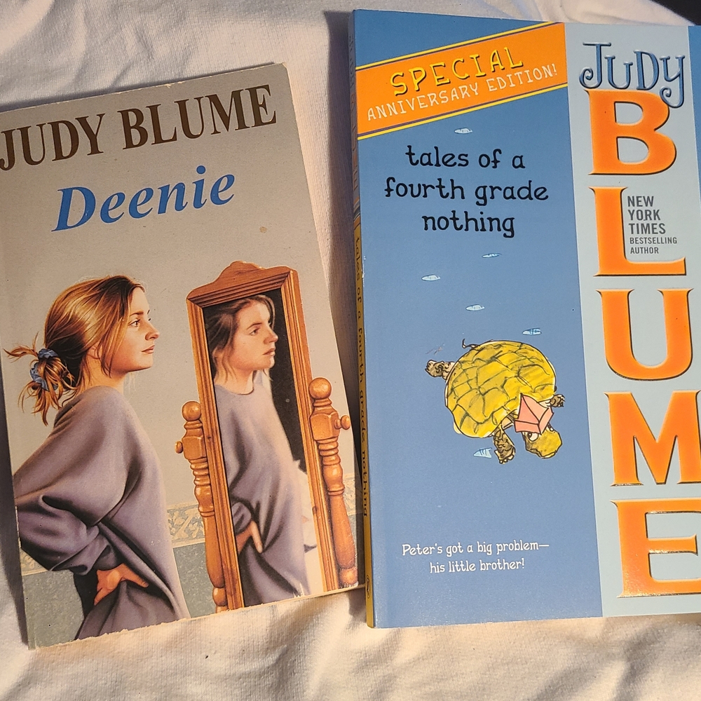 Judy Blume Book Set - Deenie and Tales of a Fourth Grade Nothing, Good Condition